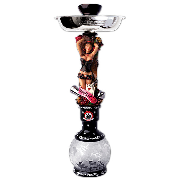 100% Authentic Starbuzz Sexy Lady Hookah Table Top Hookah Complete Set- Black 