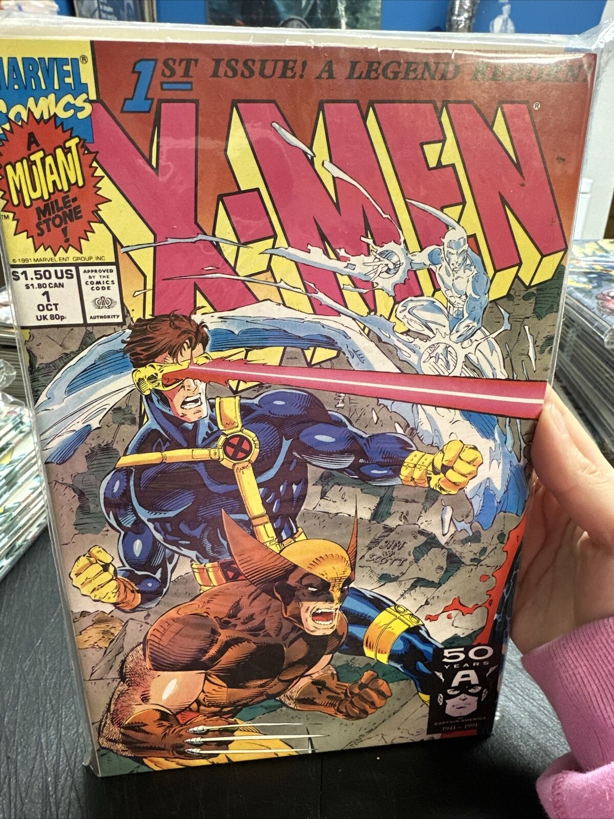 X-Men #1 (Oct 1991, Marvel) Special cover variant Jim Lee art