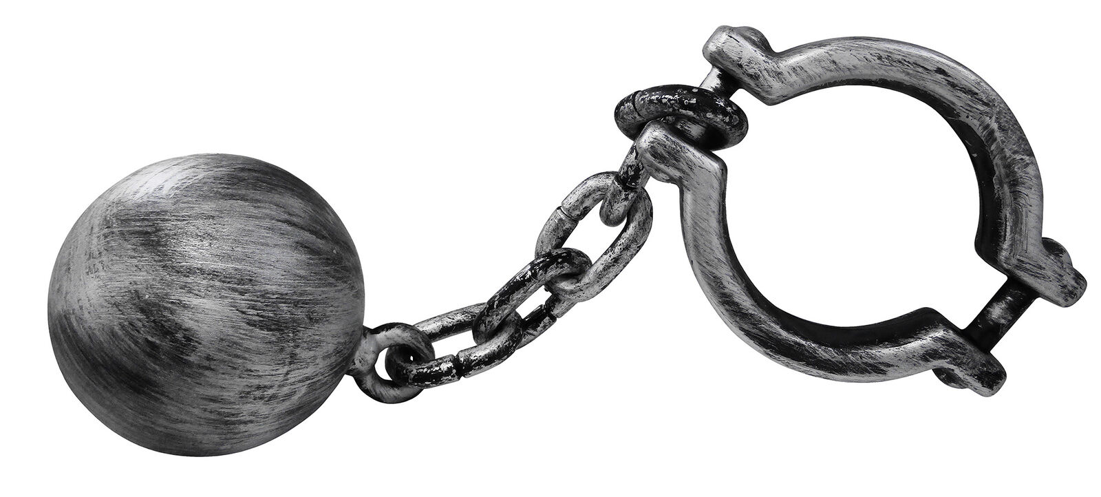 Adult Ball and Chain Leg Shackle Convict Prisoner Inmate Costume Accessory Prop