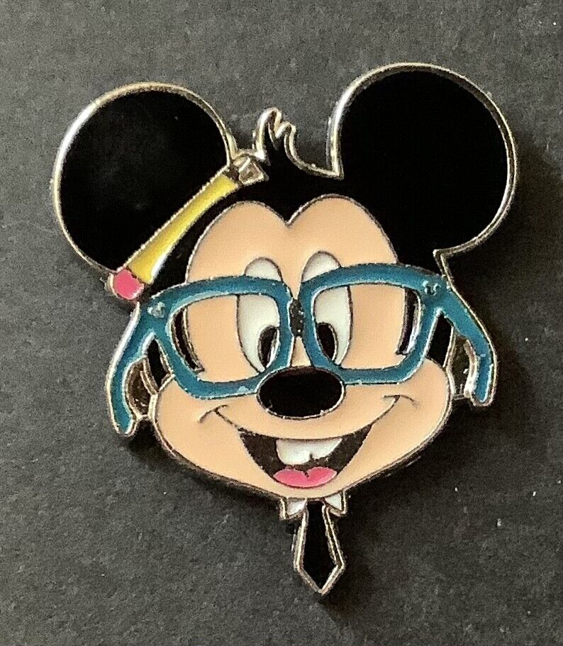 Nerds Rock Head Collection Set Wearing Glasses Standing Choose a Disney Pin