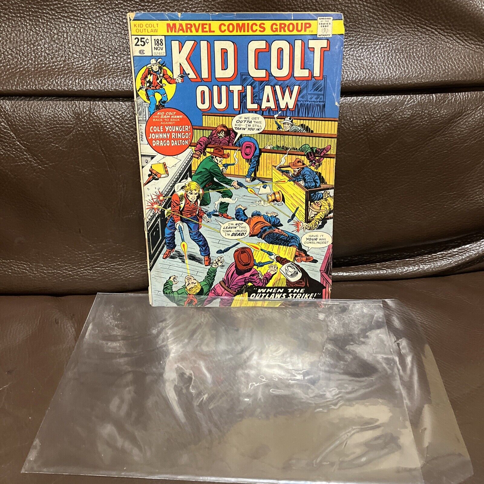 Kid Colt Outlaw #188 Nov 1974 Bronze Age Marvel Comic / Fair Condition