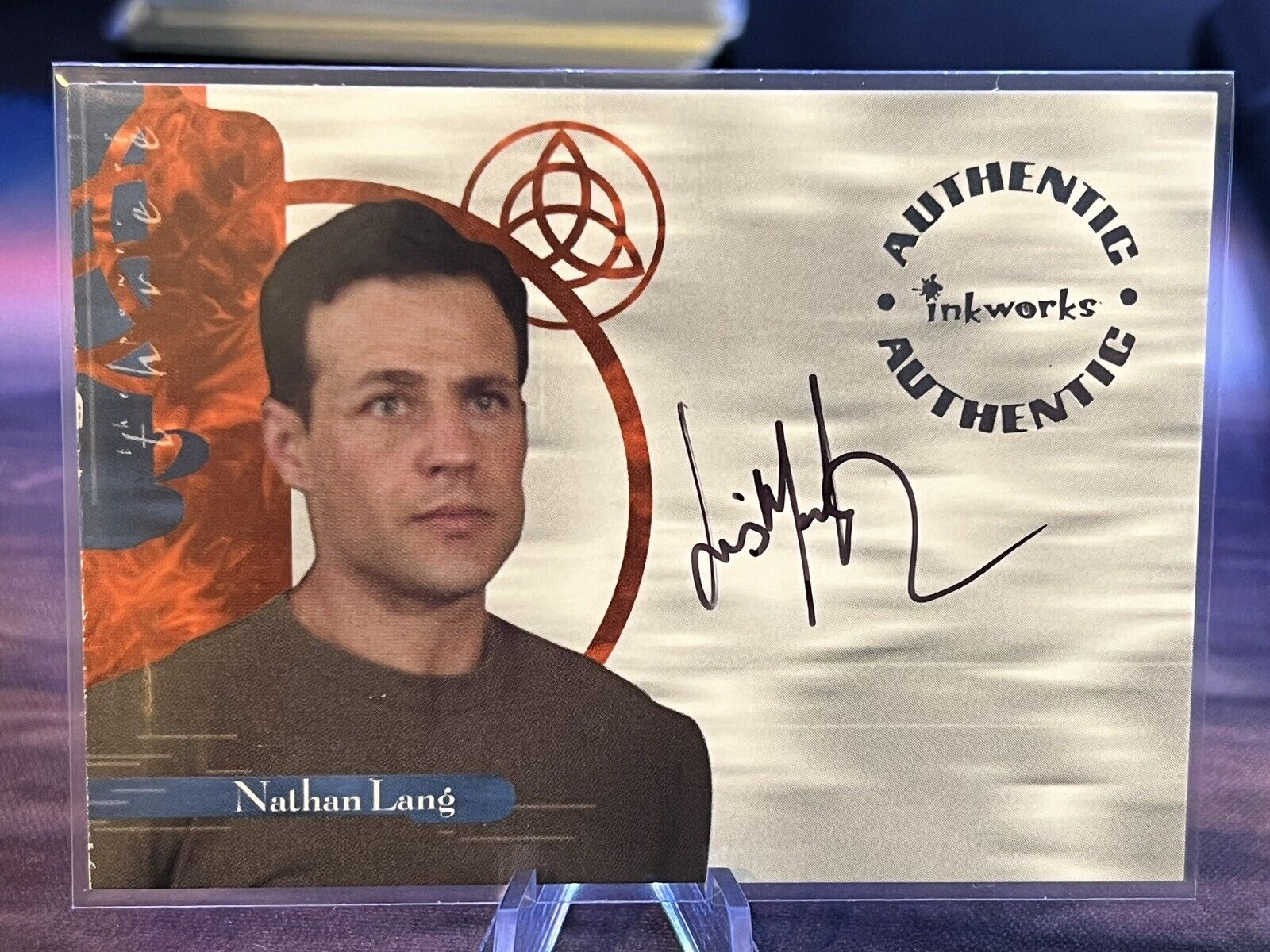2003 Charmed Louis Mandylor as Nathan Lang Auto Inkworks Autograph #A18