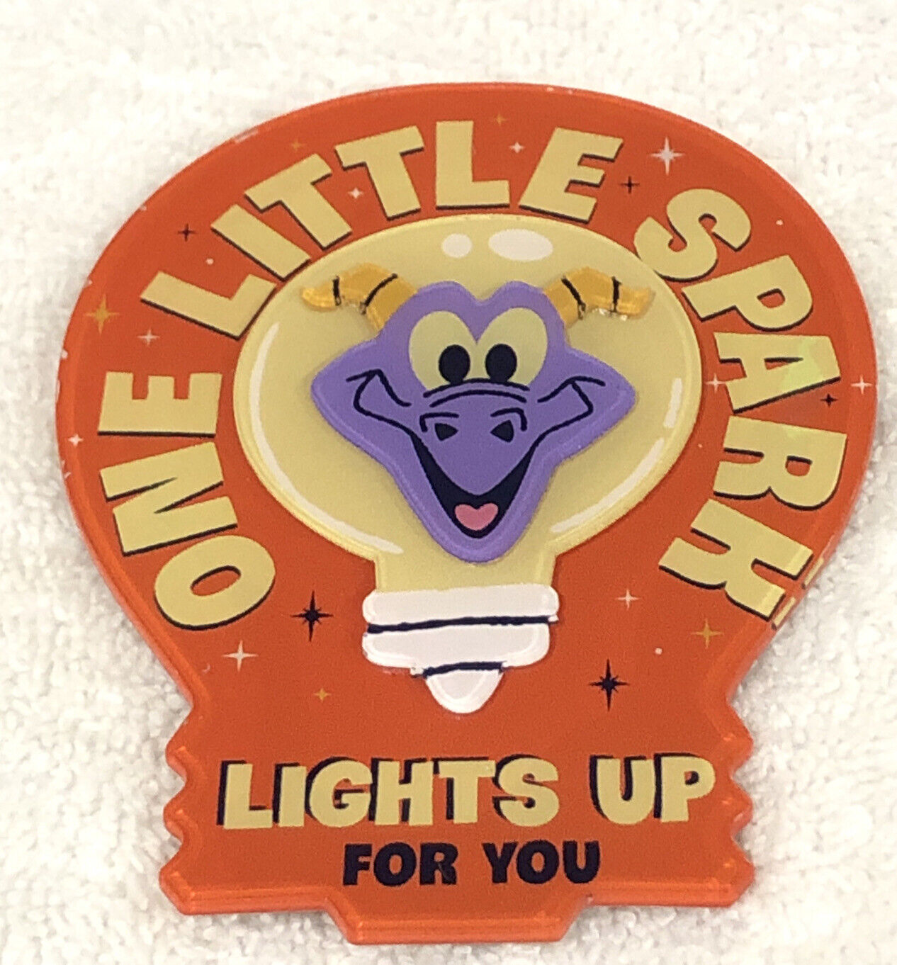 Disney Parks Epcot Figment One Little Spark Lights Up For You Acrylic Magnet