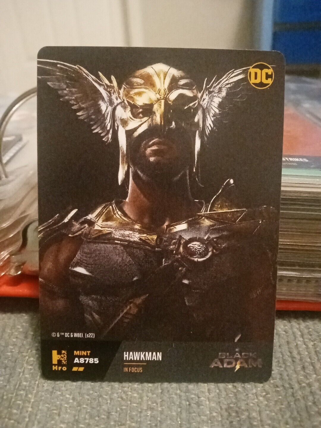 2022 DC Chapter 2 Physical Card Black Adam In Focus Hawkman A8785