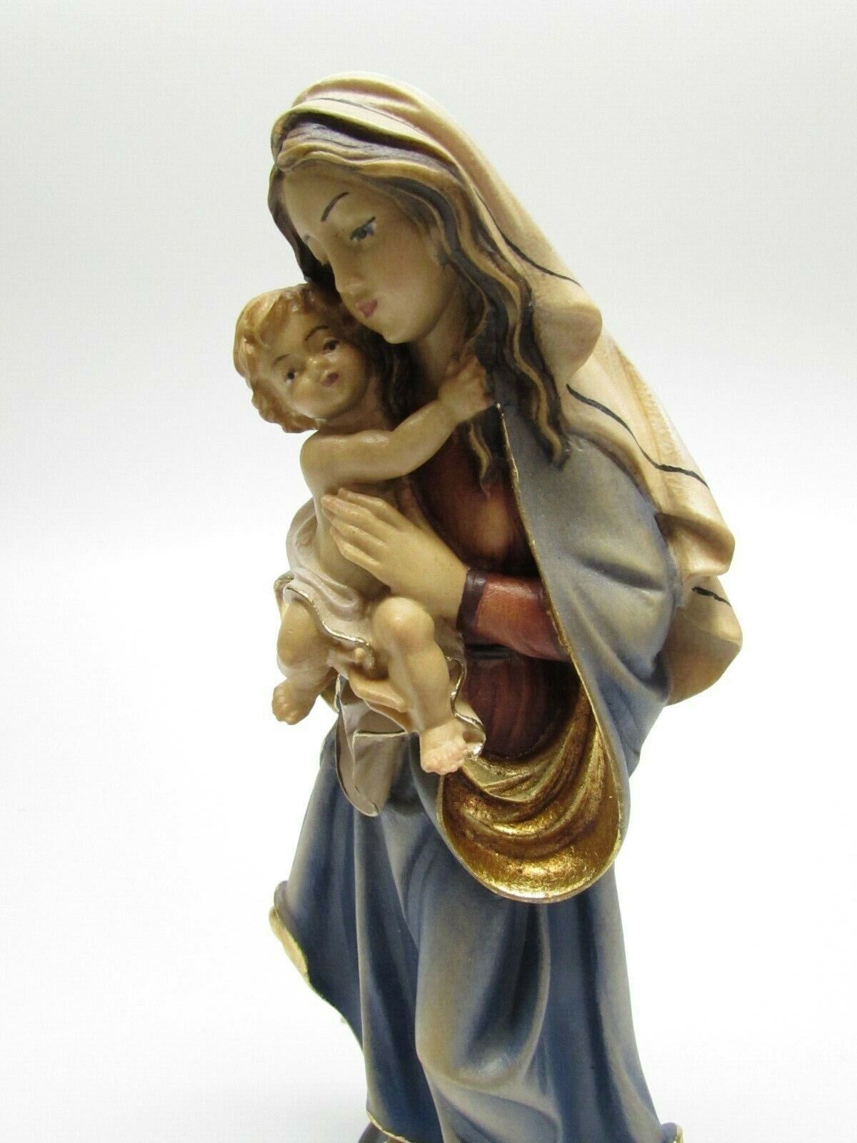 Madonna with Child Jesus - Beautiful Woodcarving of Virgin Mary - Wooden Statue
