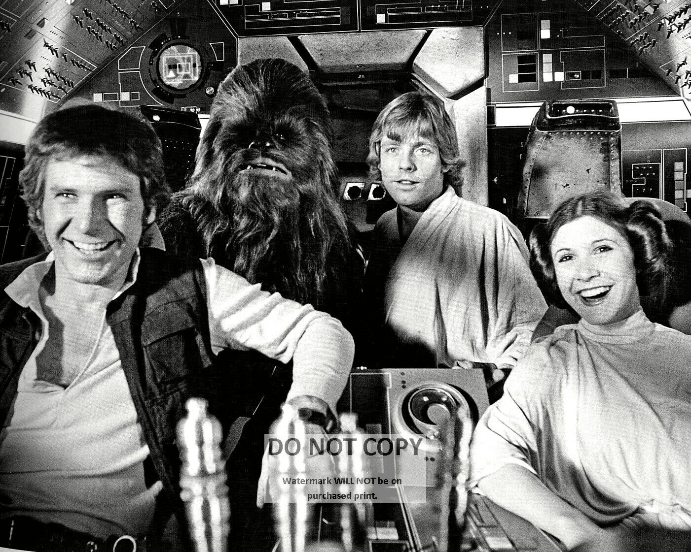 HARRISON FORD, MARK HAMILL & CARRIE FISHER - 8X10 PUBLICITY PHOTO (ZZ-659)