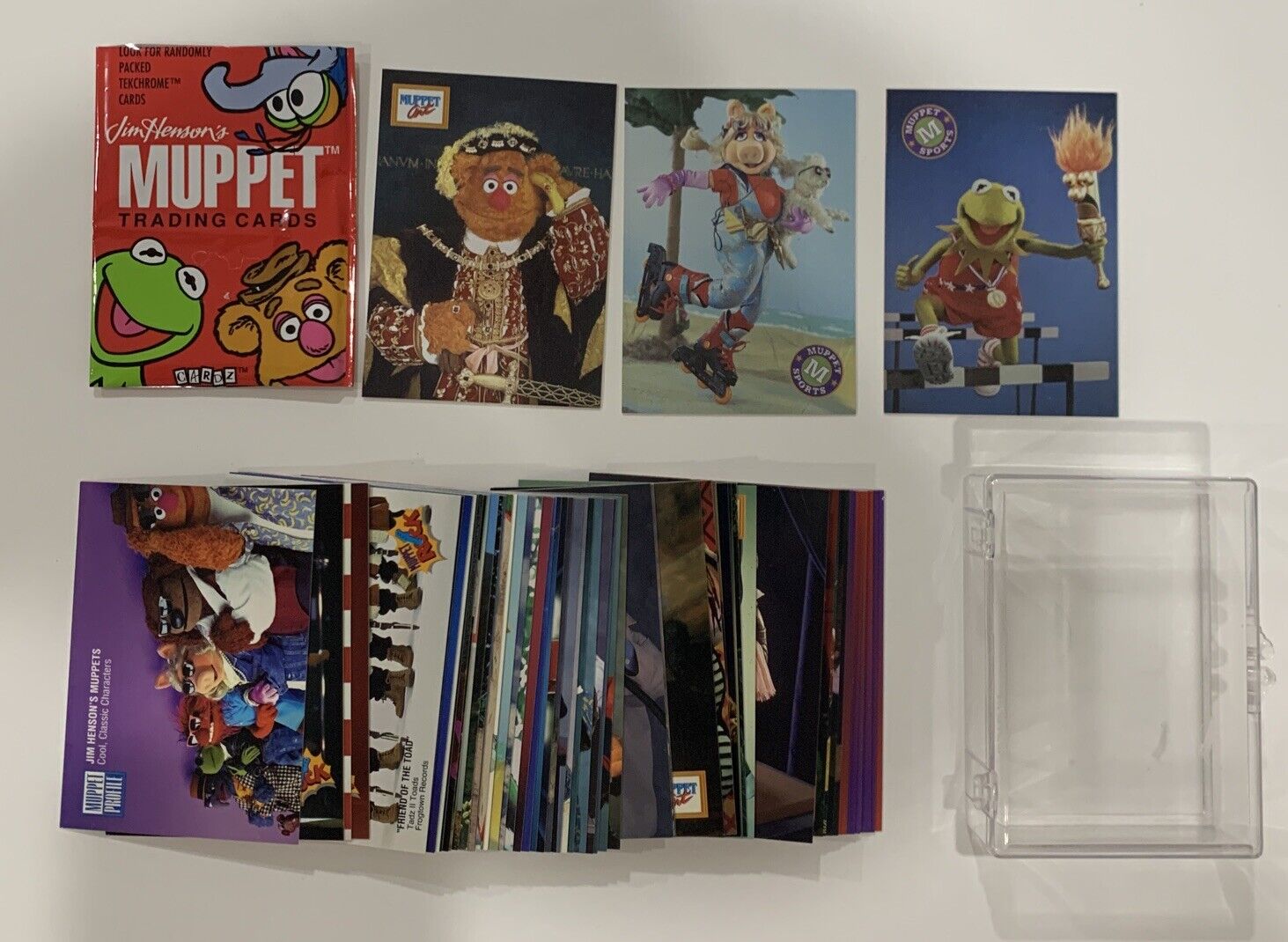 Complete 1993 Jim Henson\'s Muppet Muppets Trading Cards (60) +Tekchrome T1 T2 T3