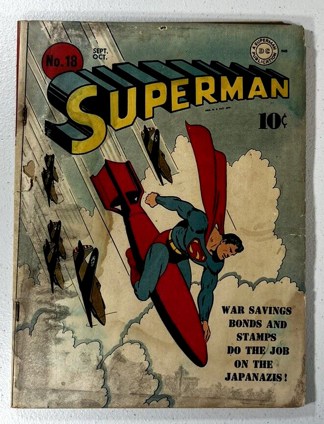 Superman #18 DC 1942 WW2 GD 2.0