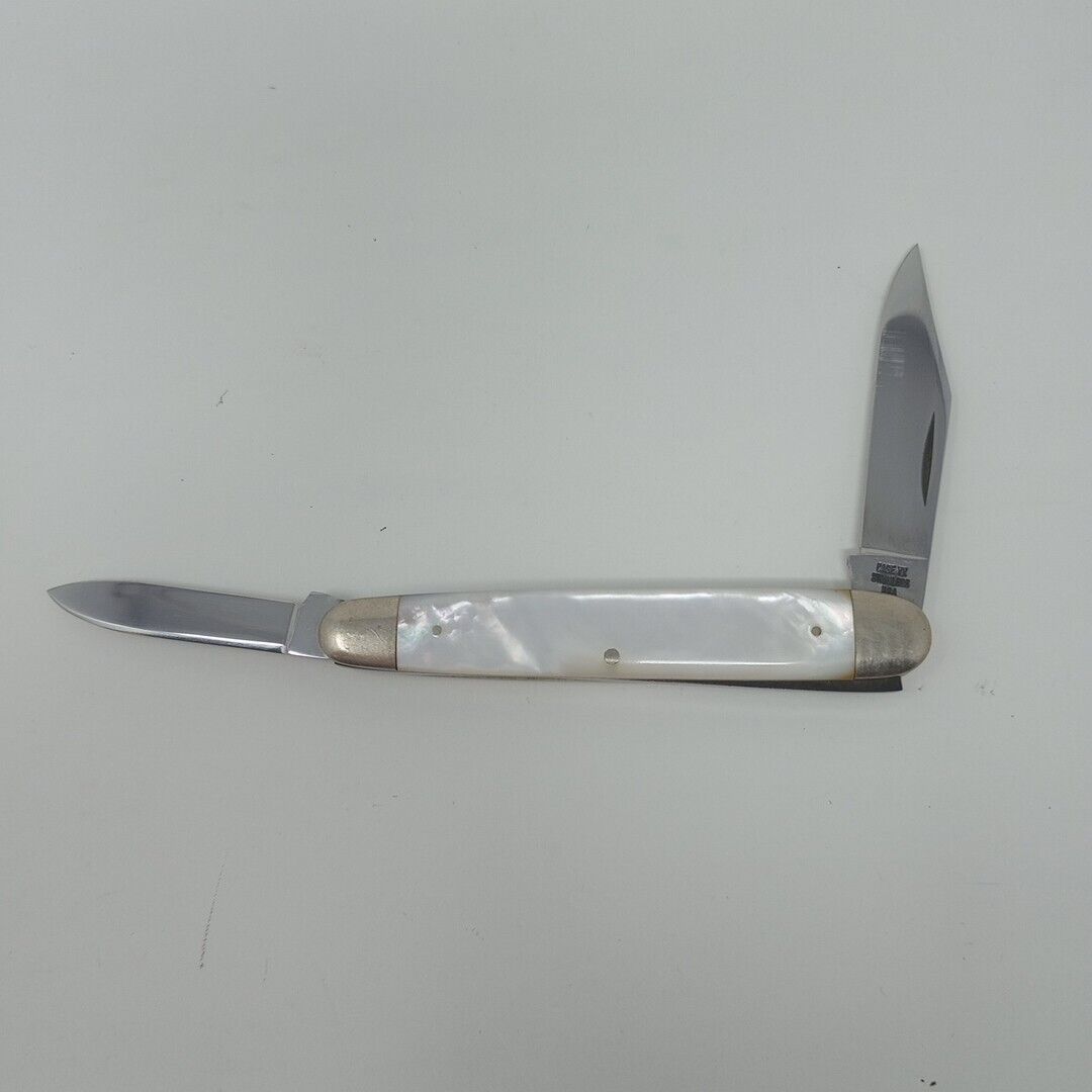 Vintage Case XX PEARL 2 Blade Pocket Knife 079 Genuine MOTHER OF PEARL Handles