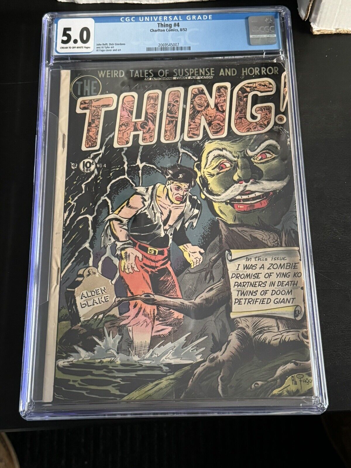 Thing #4 CGC 5.0 1952 Charlton Comics Pre Code Horror HTF RARE
