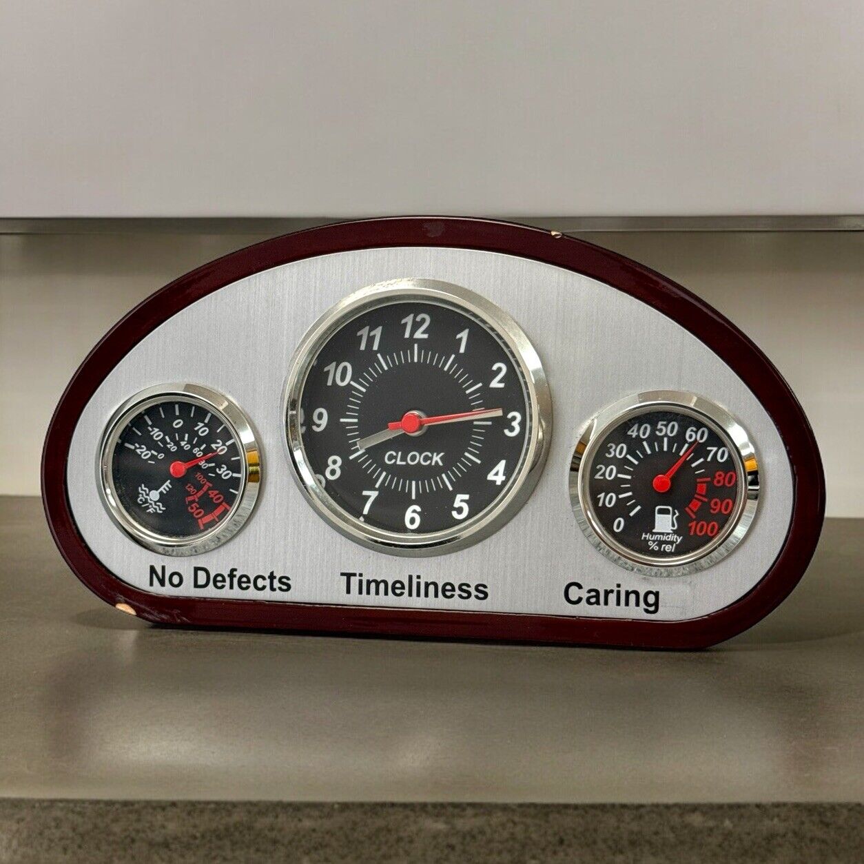 Toyota Promotional Desk Clock Very Rare Humidity Temperature Combo Flaws Vintage