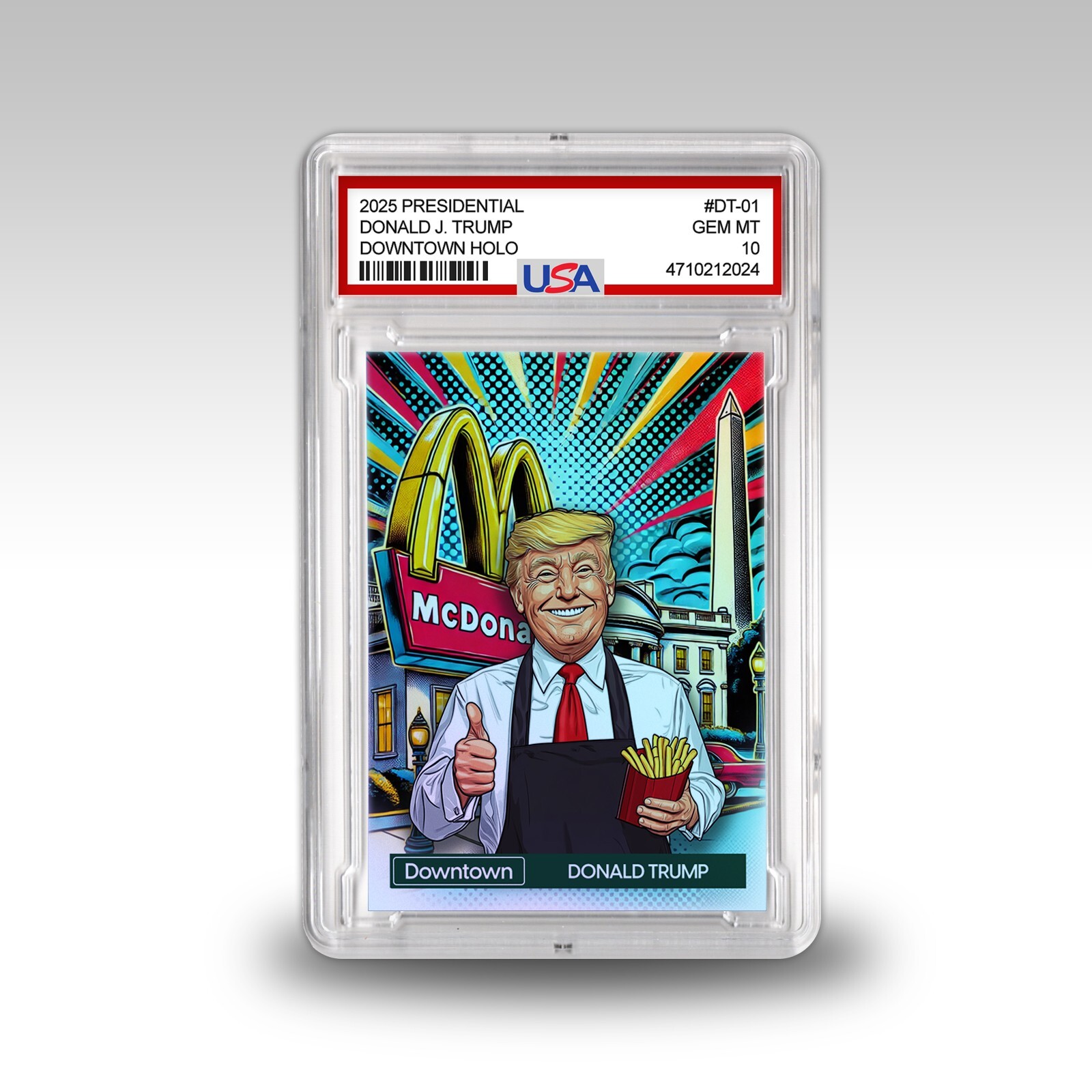 Donald Trump Downtown Custom Card Design Gem Mint 10 USA President