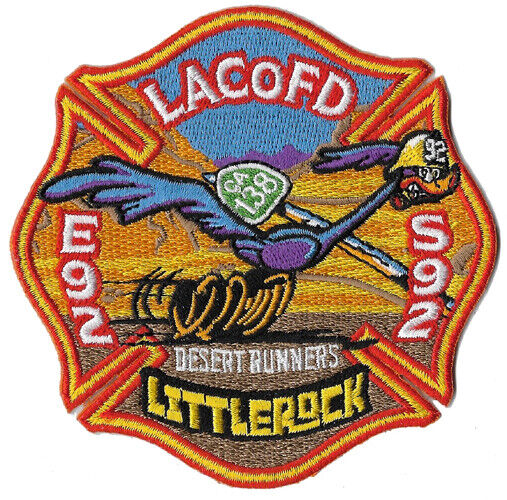 LA County Station 92 Desert Runners Orange Littlerock Design NEW Fire Patch