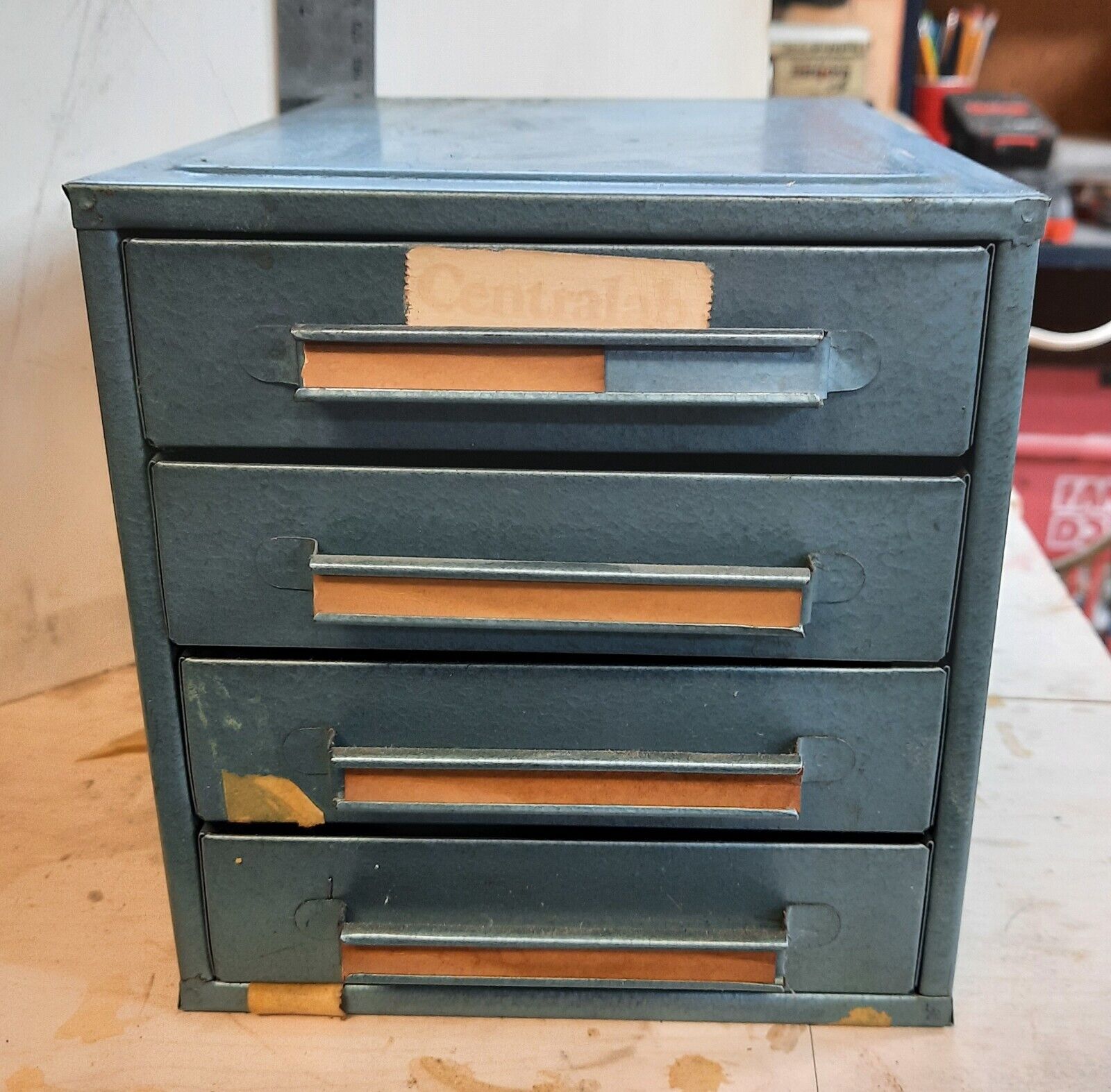 Vintage Metal Small Parts Cabinet