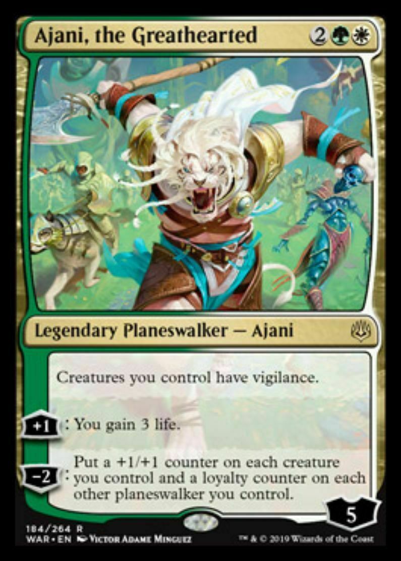 1x AJANI, THE GREATHEARTED - War of the SParks - MTG - Magic the Gathering