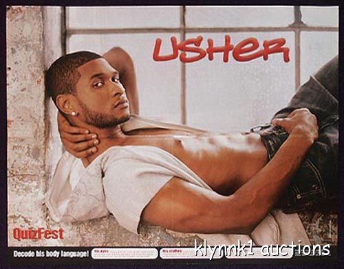 Usher 3 Posters Centerfold Lot 550A More Usher and Napoleon on the back