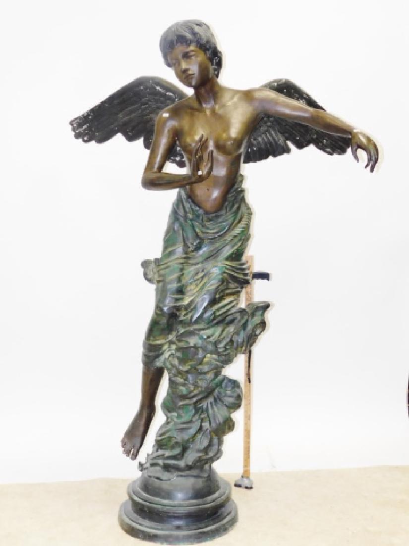  Bronze Statue, Angel with Wings, Life Size, 6 Foot Tall,  Gorgeous Piece 