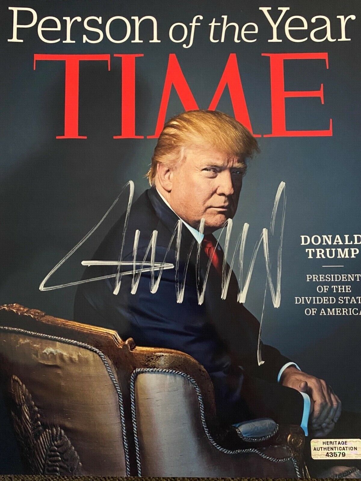 Donald Trump President Autographed Signed 8X10 Photo MAGA USA TRUMP -- COA.￼