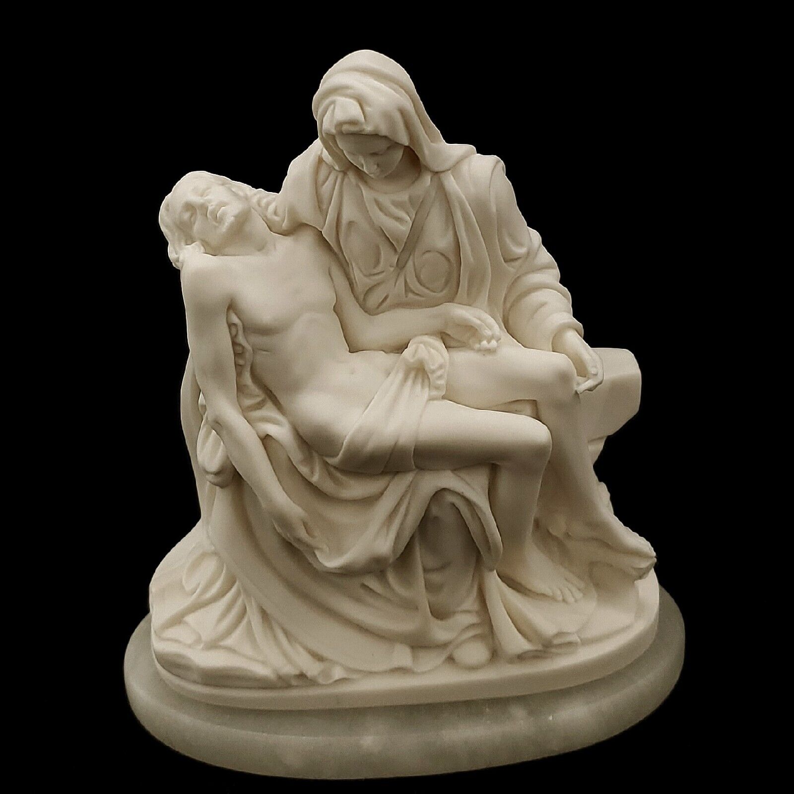 Vintage Italy 1966 Alabaster The Pieta by A. Giannelli, Mary And Jesus