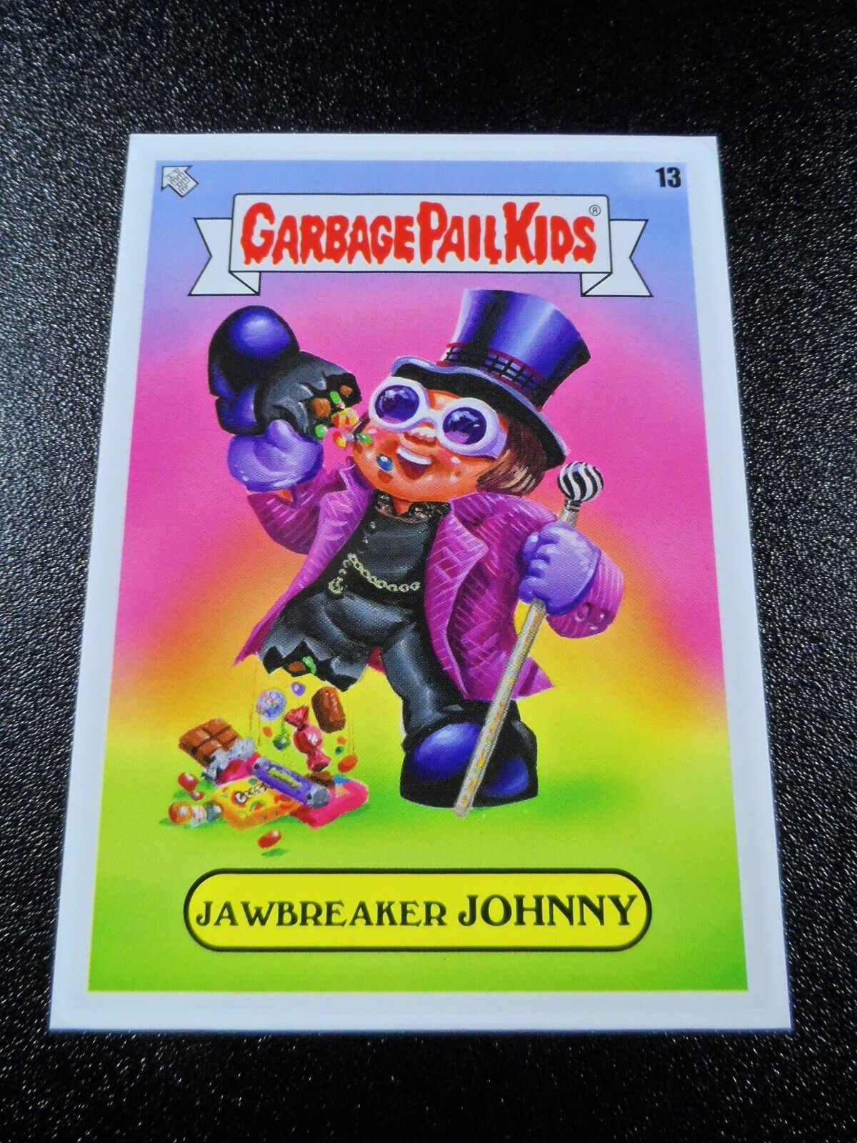 Willy Wonka & The Chocolate Factory Johnny Depp Spoof Garbage Pail Kids Card