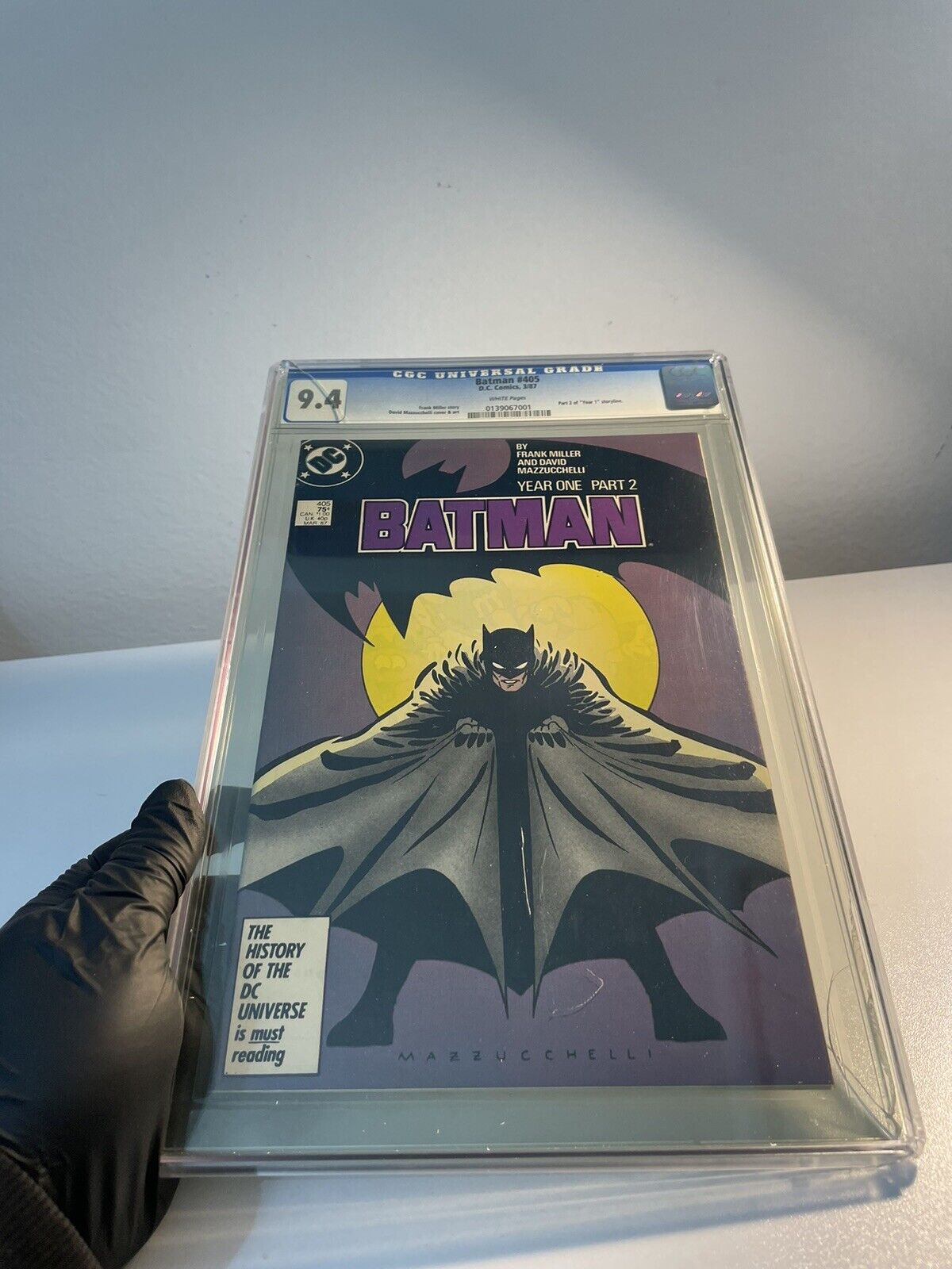 (COVER BROKEN) Batman #405 CGC 9.4 WP 1987 DC Comics Year One Part 2