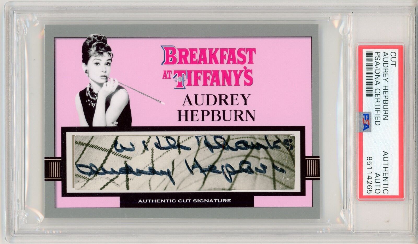 Audrey Hepburn ~ Signed Autographed Breakfast at Tiffany's Trading Card~ PSA DNA