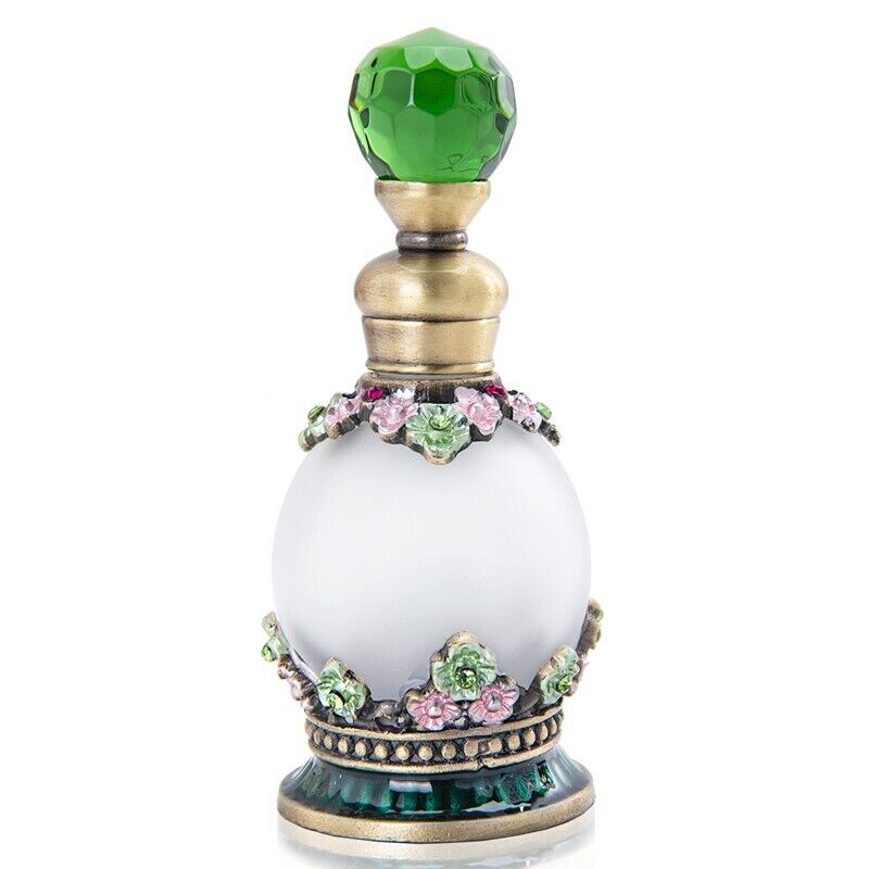 Flower Perfume Bottles Empty Vintage Fancy Decorative Glass Perfume Vial Gift