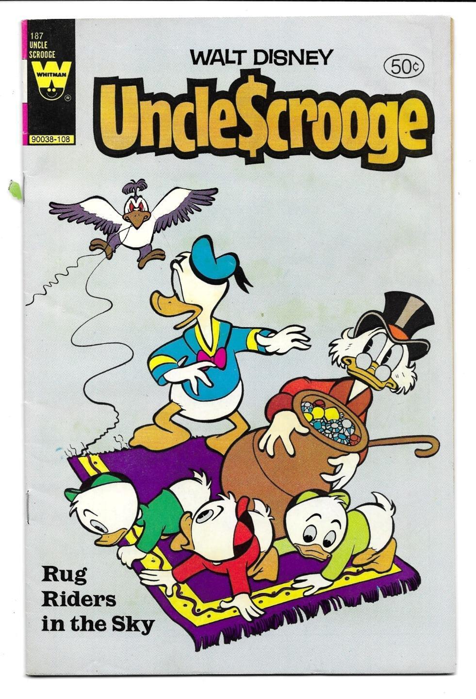 Walt Disney\'s UNCLE SCROOGE--WHITMAN Comic # 187 Rug Riders--Artist CARL BARKS