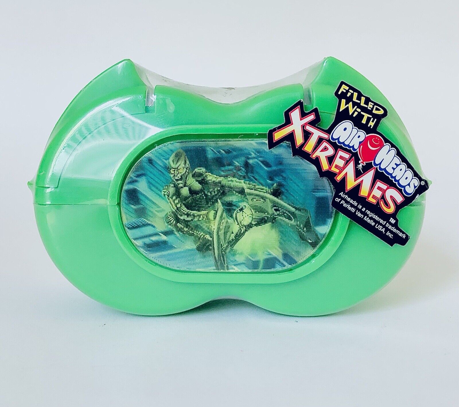 Vintage 2002 Flix GREEN GOBLIN Airheads Extreme Candy 4.5” Container