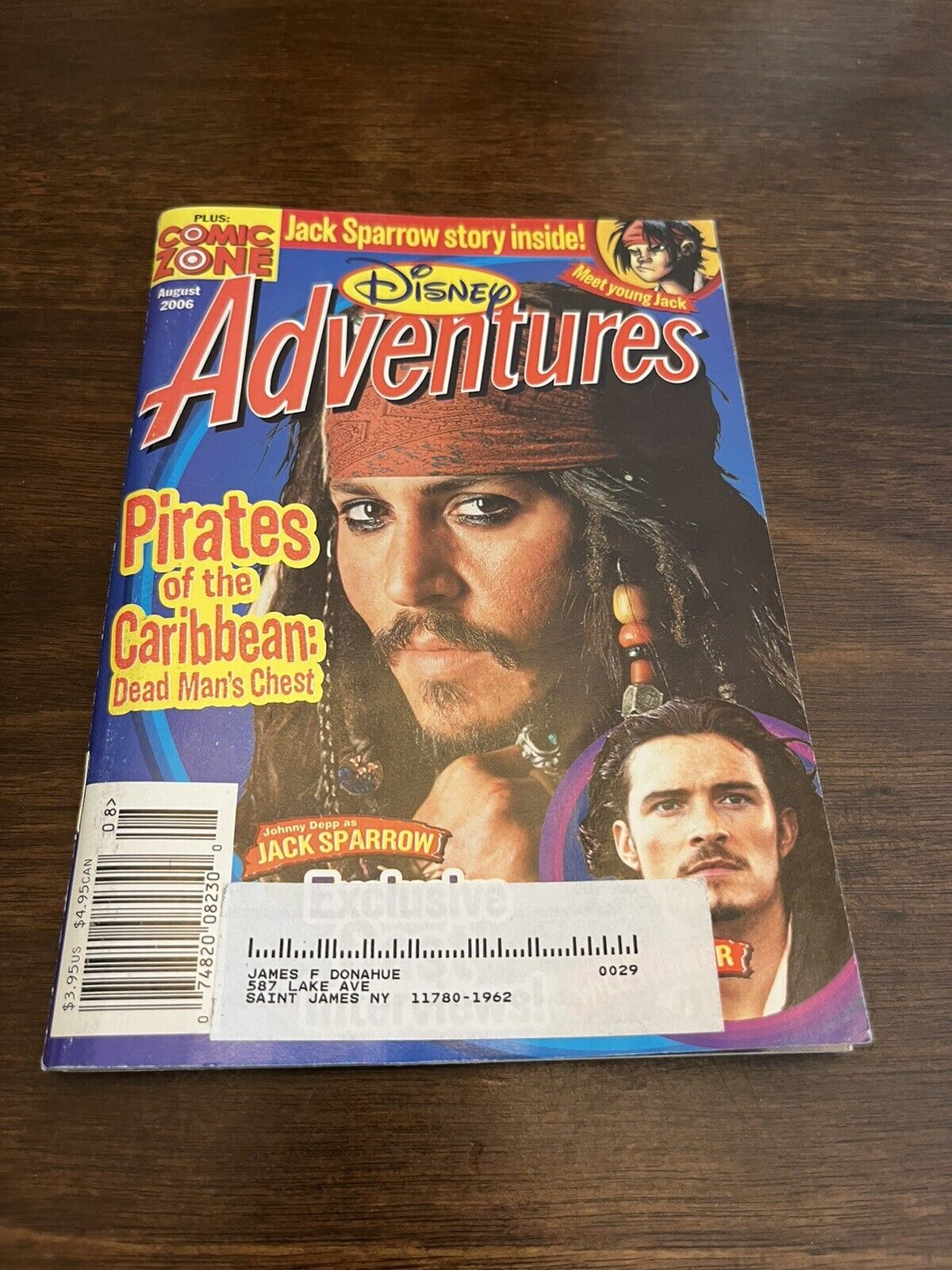 Disney Adventures Magazine August 2006 POTC Johnny Depp Jack Sparrow