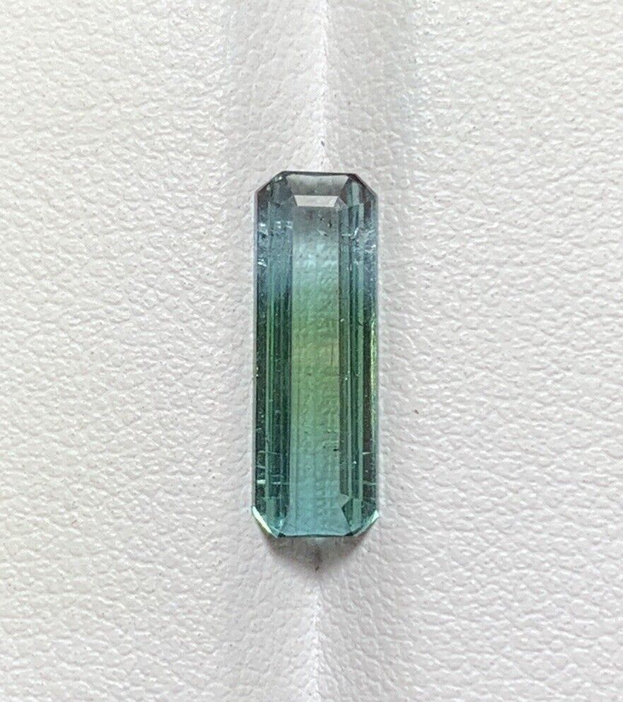 2.10 CT’s Natural Cut Emerald Shape Bi Color Tourmaline Loss Gemstone From Afg