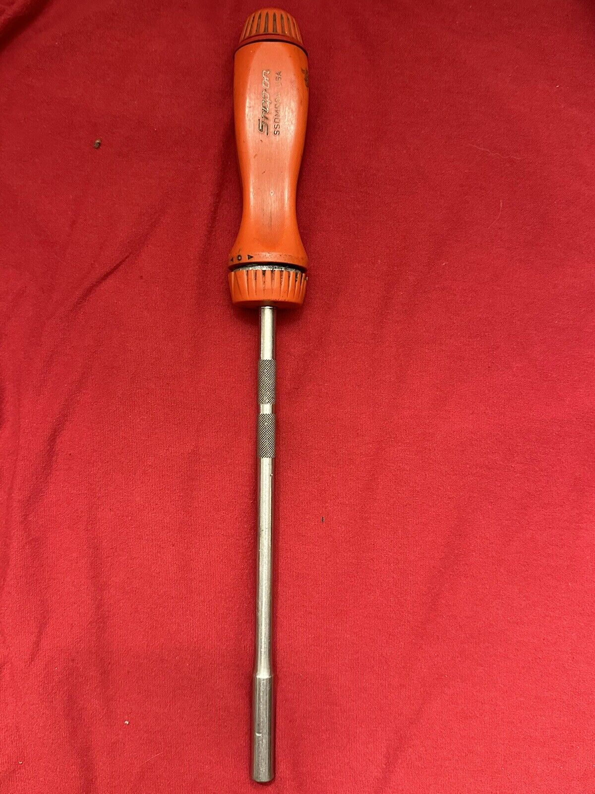 Vintage Snap on  SSDMR8A Classic Red Ratcheting Screwdriver