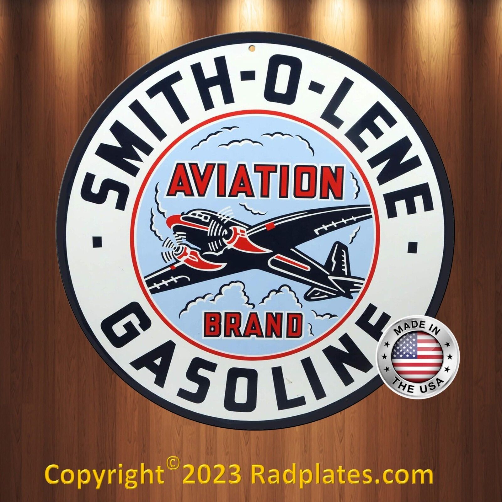 Smith O Lene Aviation Vintage Gasoline Replica Aluminum Metal Sign 12\