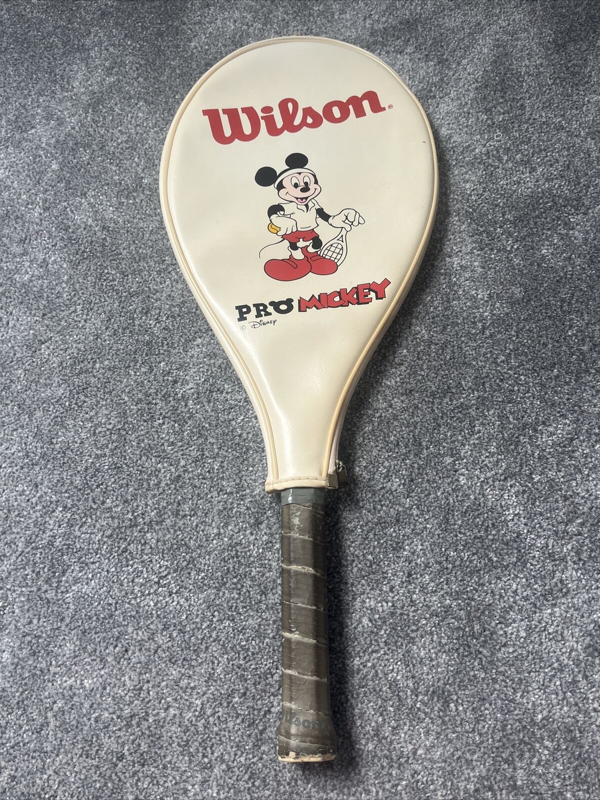 RARE Wilson Disney Mickey Mouse Midsize 4 Tennis Racket Raquet Collectable 
