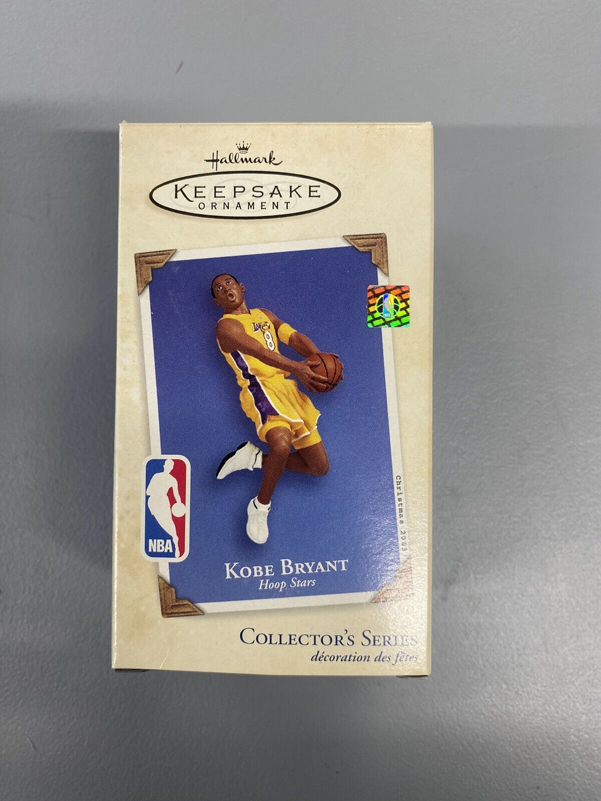 Hallmark Ornament Kobe Bryant 9th in Hoop Stars Series NBA Lakers 2003