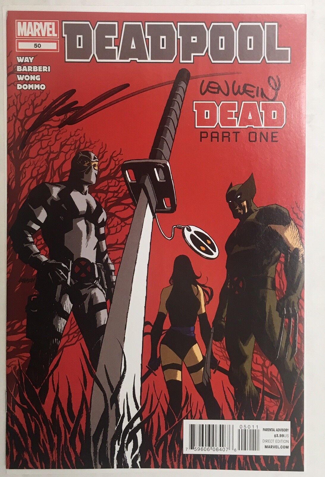 DEADPOOL (2008/2012) - DEAD PART ONE Variant 9.8 MINT ~ Signed Wein & Liefeld