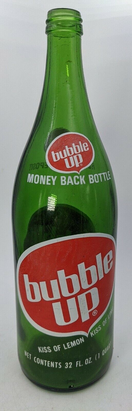 80\'s Bubble Up Soda Bottle 32oz. 