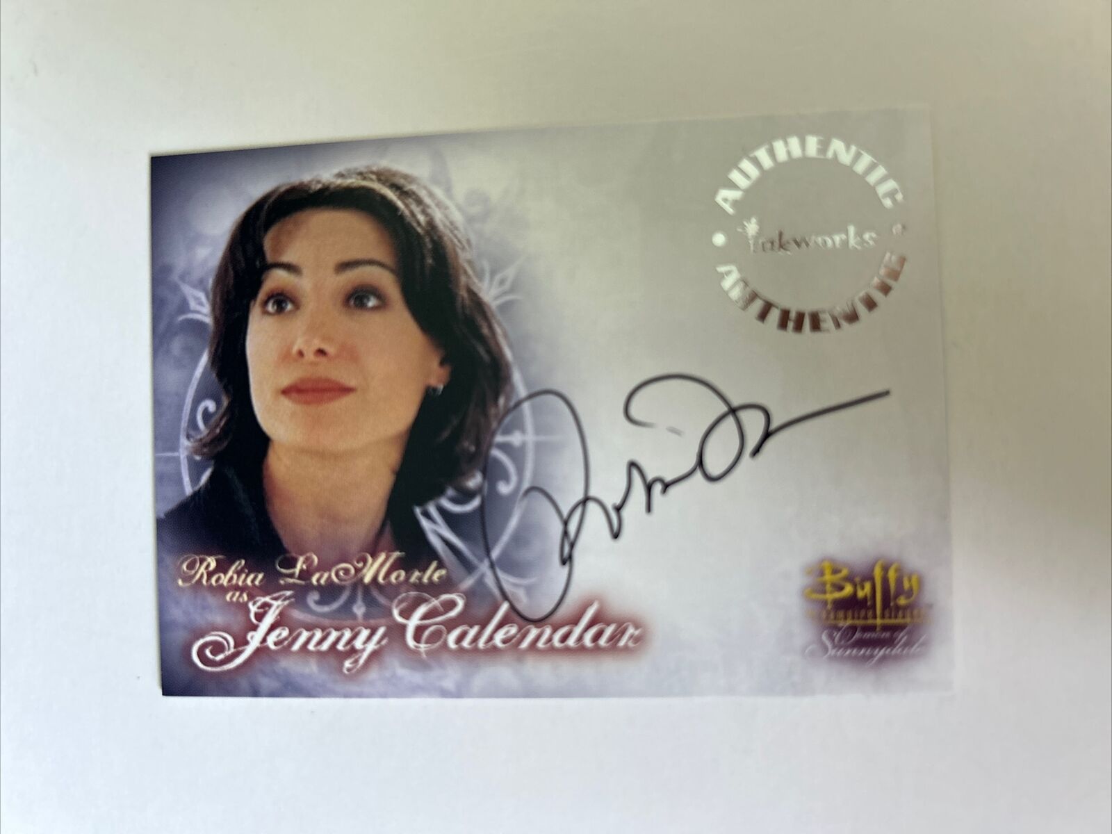 2004 Inkworks Buffy Vampire Robia LaMorte As Jenny Calendar A-13 Autograph Card