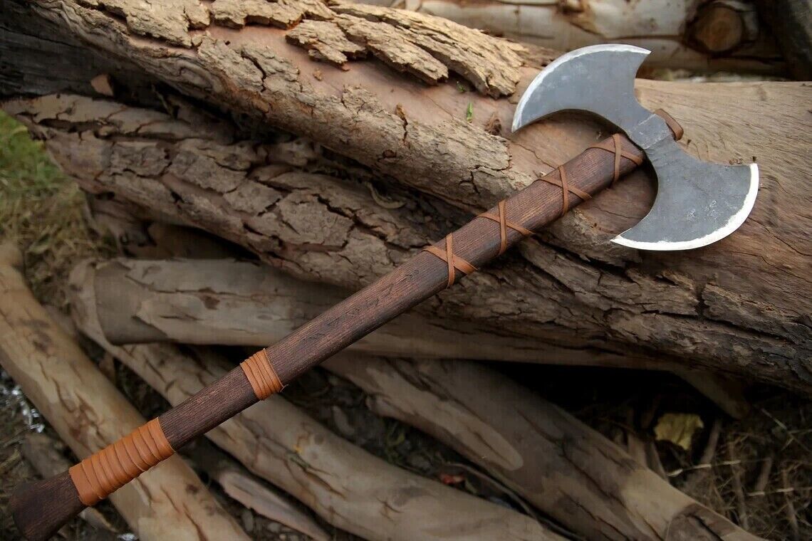 Large Norse Axe, Double Edge blade axe, Hand forge Axe, Double sided Axe