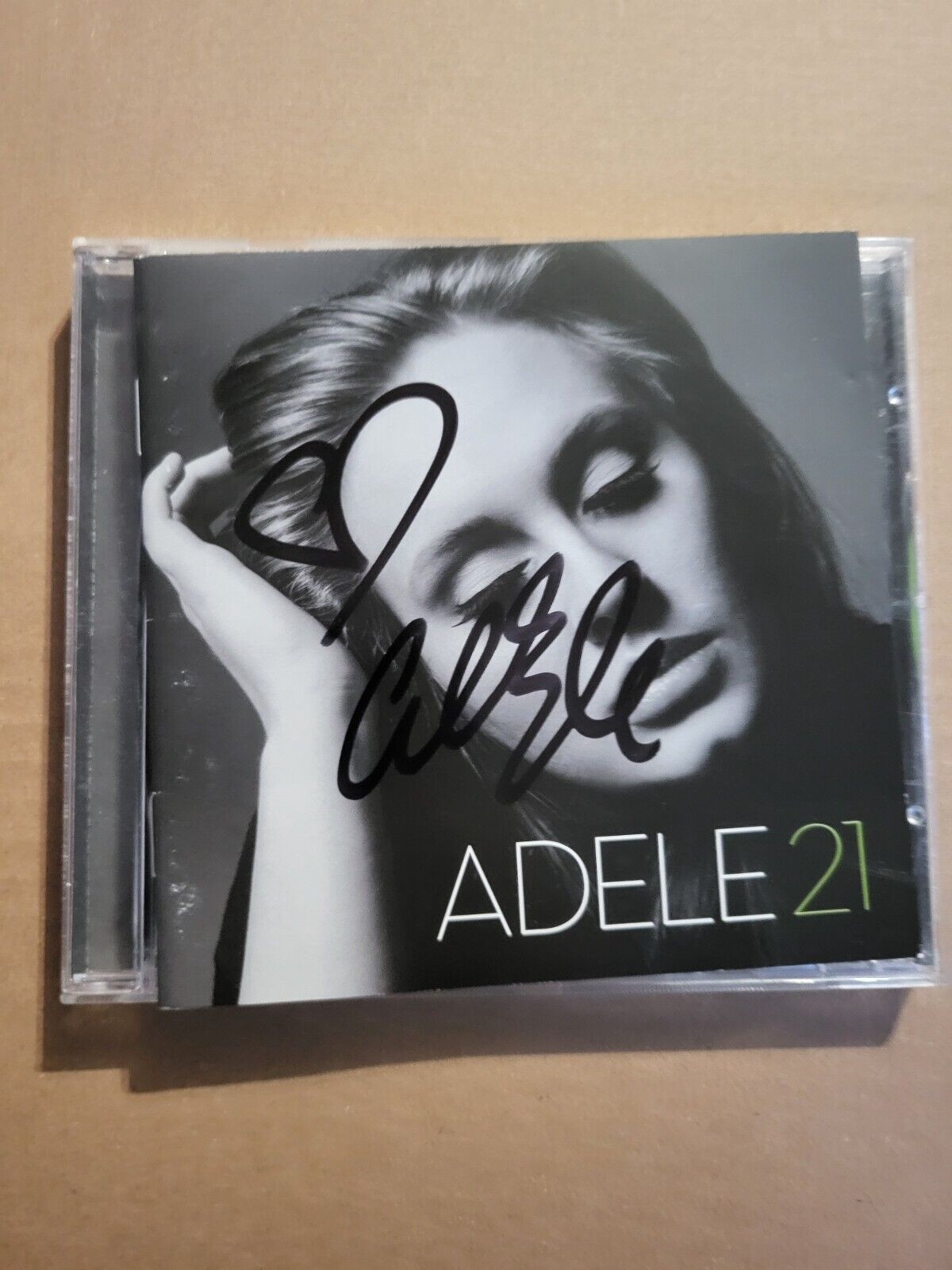 signed autographed cd adele 21