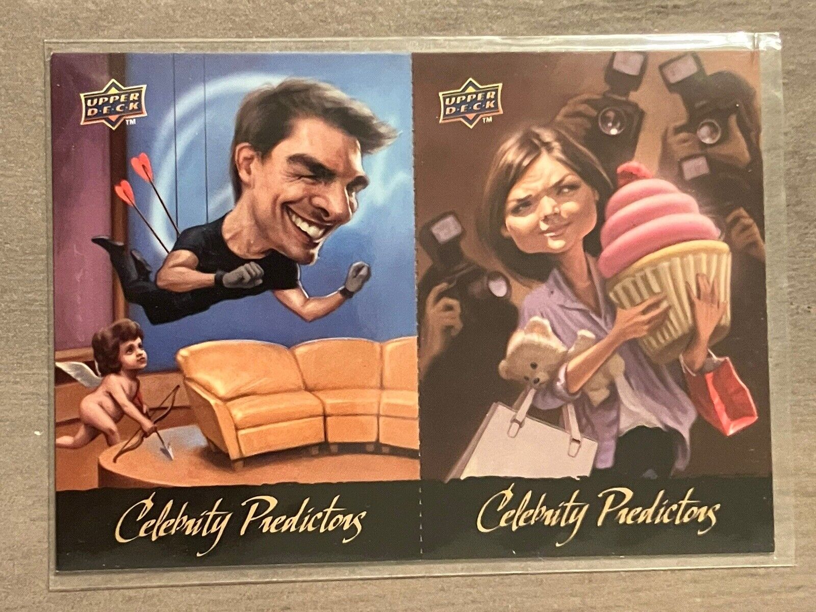 Tom Cruise / Katie Holmes 2010 Upper Deck Celebrity Predictions Card.