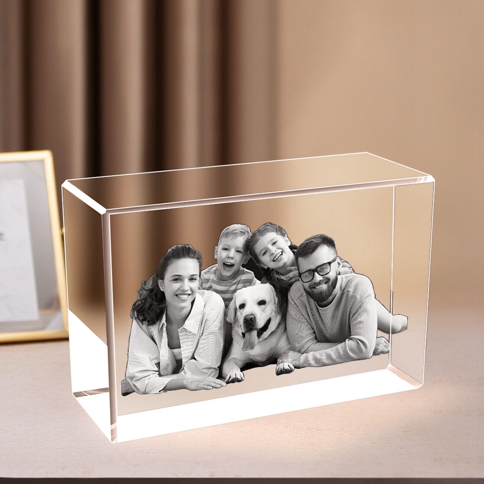 Personalized 3D Crystal Photo Gift For Birthday Anniversary Mother's Day Present