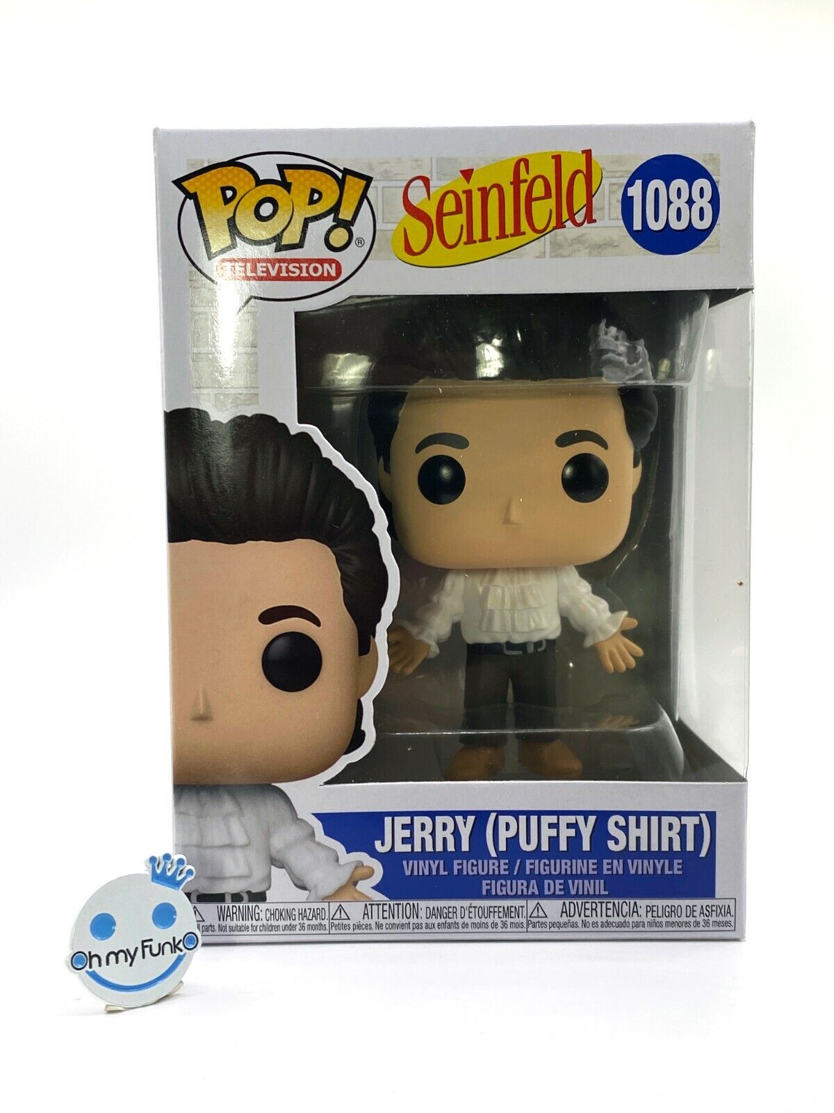 NEW pop Funko Television Seinfeld 1088 Jerry with Puffy Shirt -FREE PROTECTOR