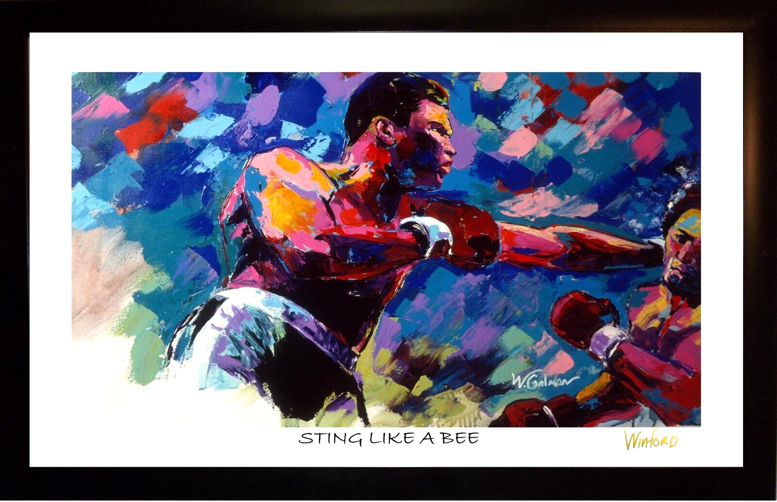 SUPER Sale Muhammad Ali Sting Like A Bee Premium Art Print Was $19.95 Now $89.95