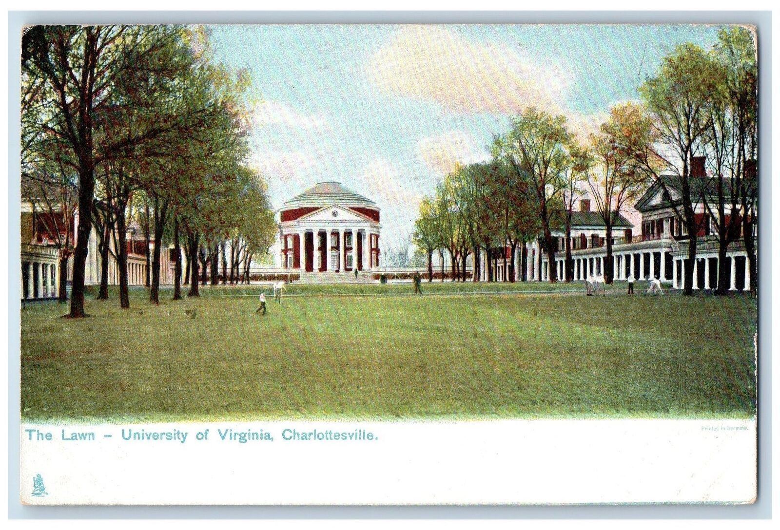 Charlottesville Virginia Postcard The Lawn University Of Virginia c1905\'s Tuck