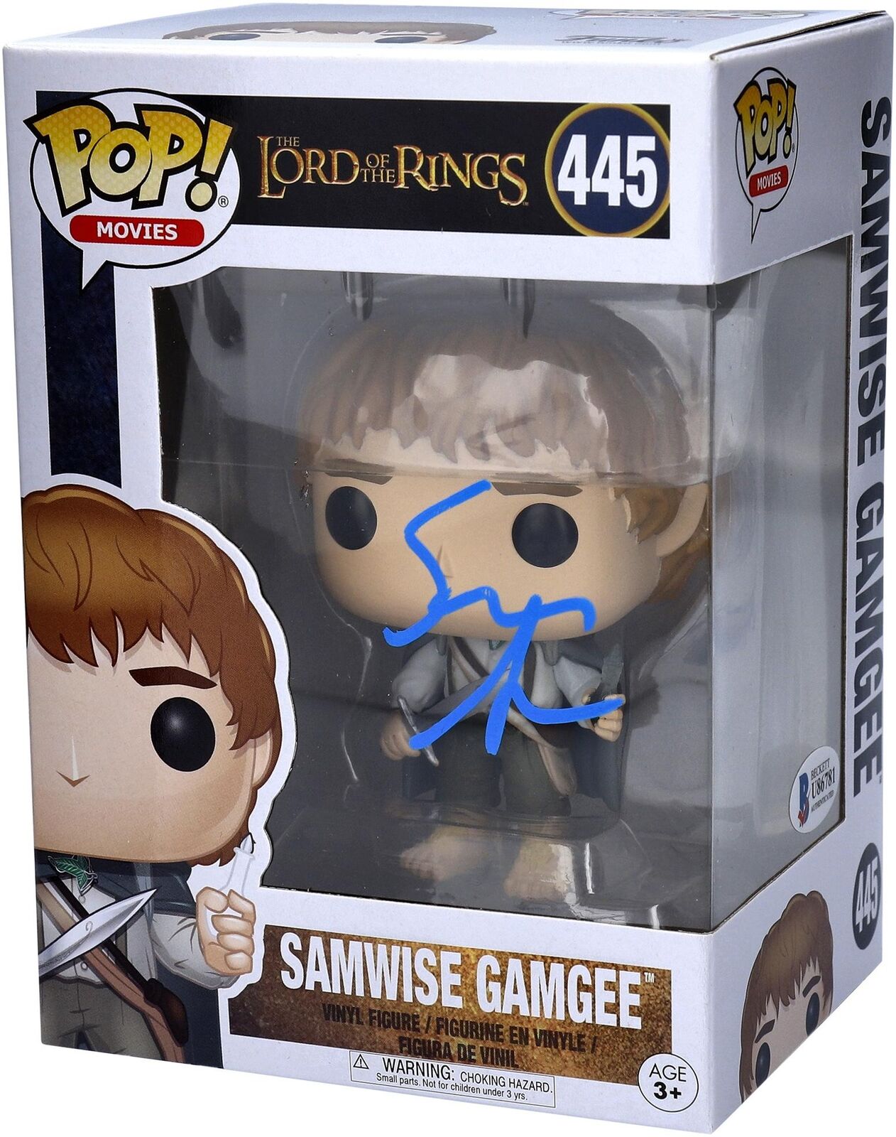 Sean Astin Lord of the Rings Samwise Gamgee #445 Funko Pop BAS