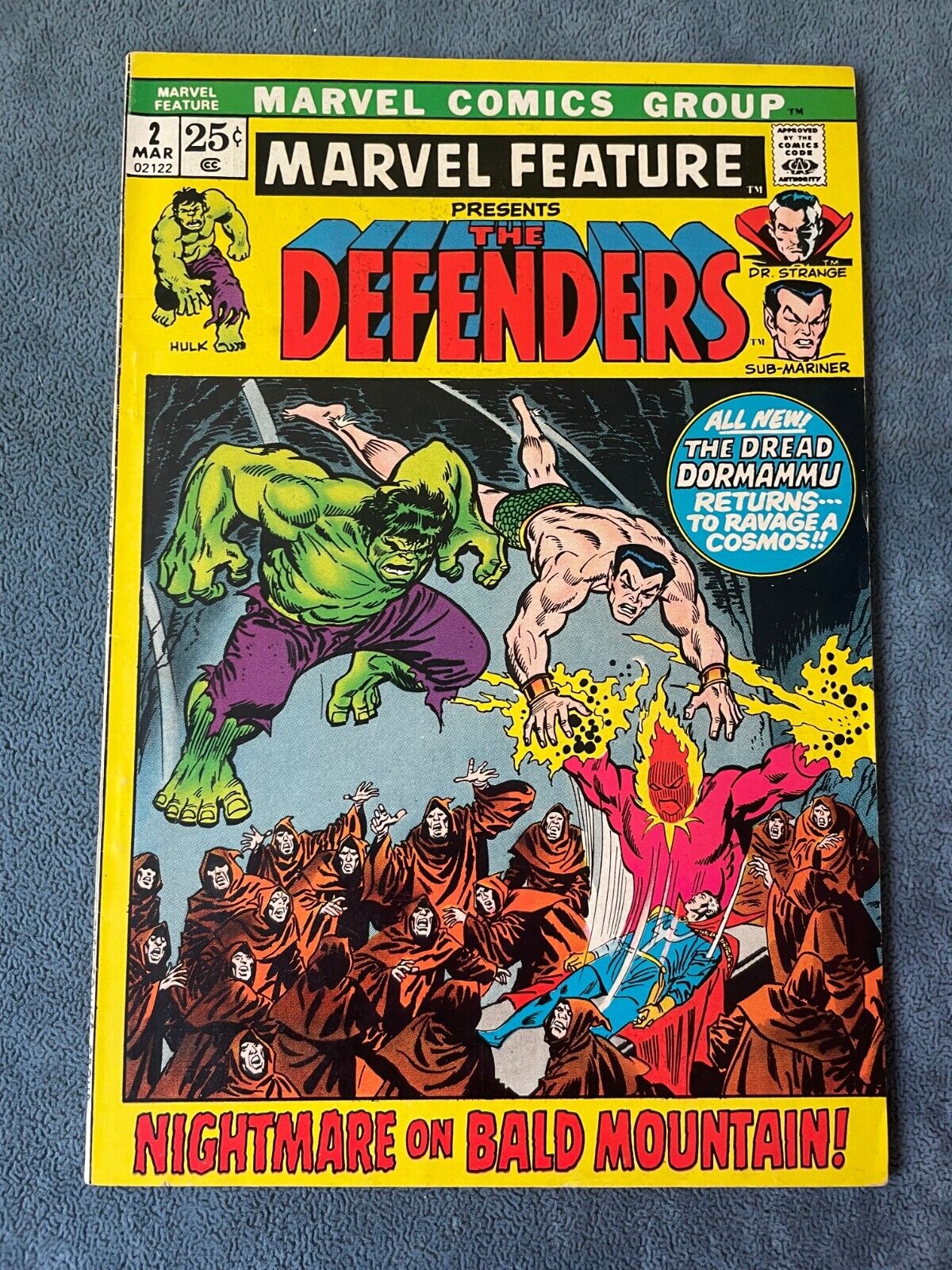 Marvel Feature Defenders #2 1971 Marvel Comic Book Key Issue John Buscema VF-