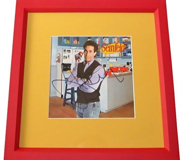 Jerry Seinfeld autographed signed autograph  apartment photo matted framed (JSA)
