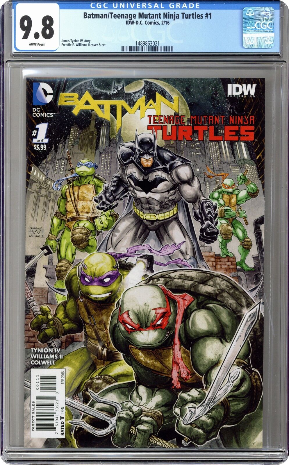 Batman Teenage Mutant Ninja Turtles 1A Williams II CGC 9.8 2016 1489863021