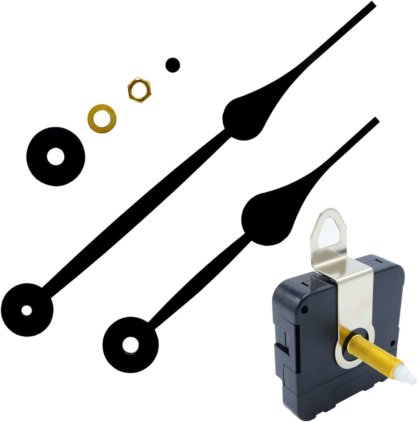 High Torque Long Shaft Quartz Clock Movement Mechanism Replacement Clock Kit 